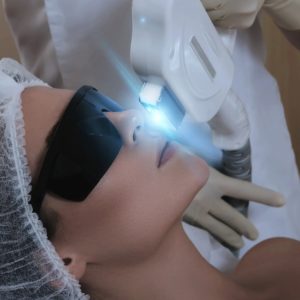Young Woman Receiving IPL. Photo Facial Therapy | La Vida Laser & Aesthetics Institute in Houston, TX