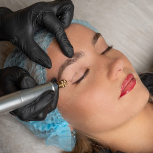 Closed-eye women receiving treatment by professional cosmetologist | La Vida Laser & Aesthetics Institute in Houston, TX