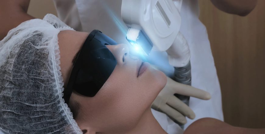 Young Woman Receiving IPL. Photo Facial Therapy  | La Vida Laser & Aesthetics Institute in Houston, TX